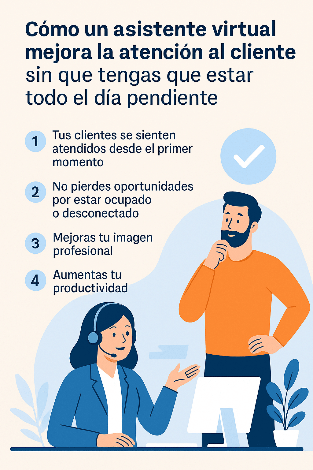 Cómo un Asistente virtual mejora tu atención al cliente