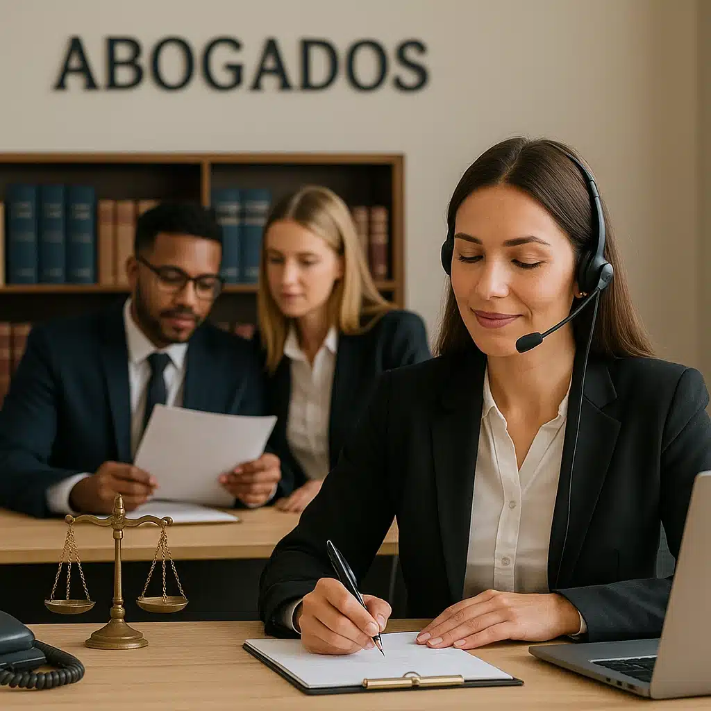 Secretaria en atención de llamadas para abogados y asesores (telesecretaria).