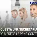 Secretaria online atendiendo llamadas para un profesional autónomo