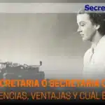 Secretaria antigua simbolizando la evolución hacia el servicio de telesecretaria moderna para autónomos