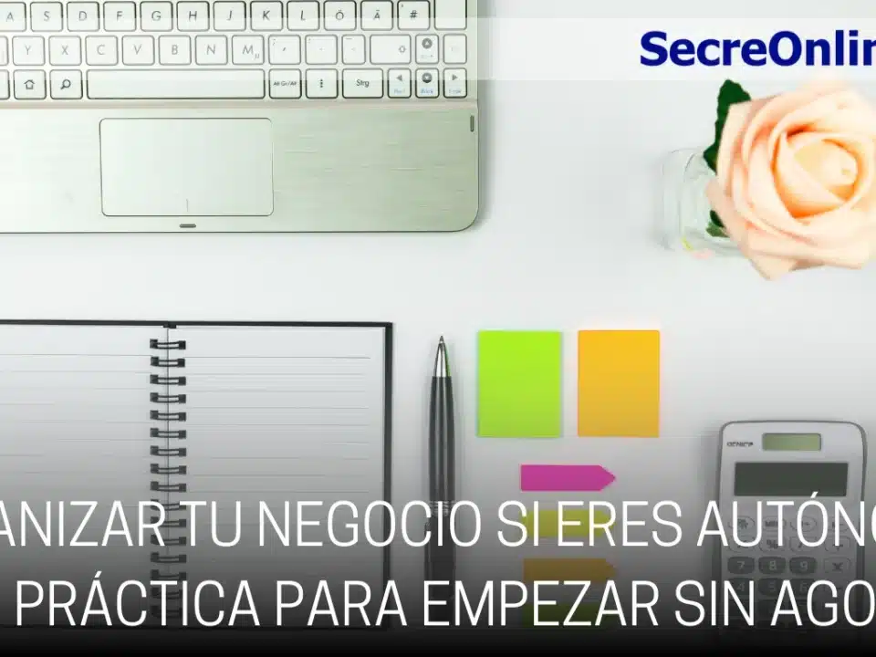 Organizar tu negocio en enero si eres autónomo con agenda, notas y ordenador